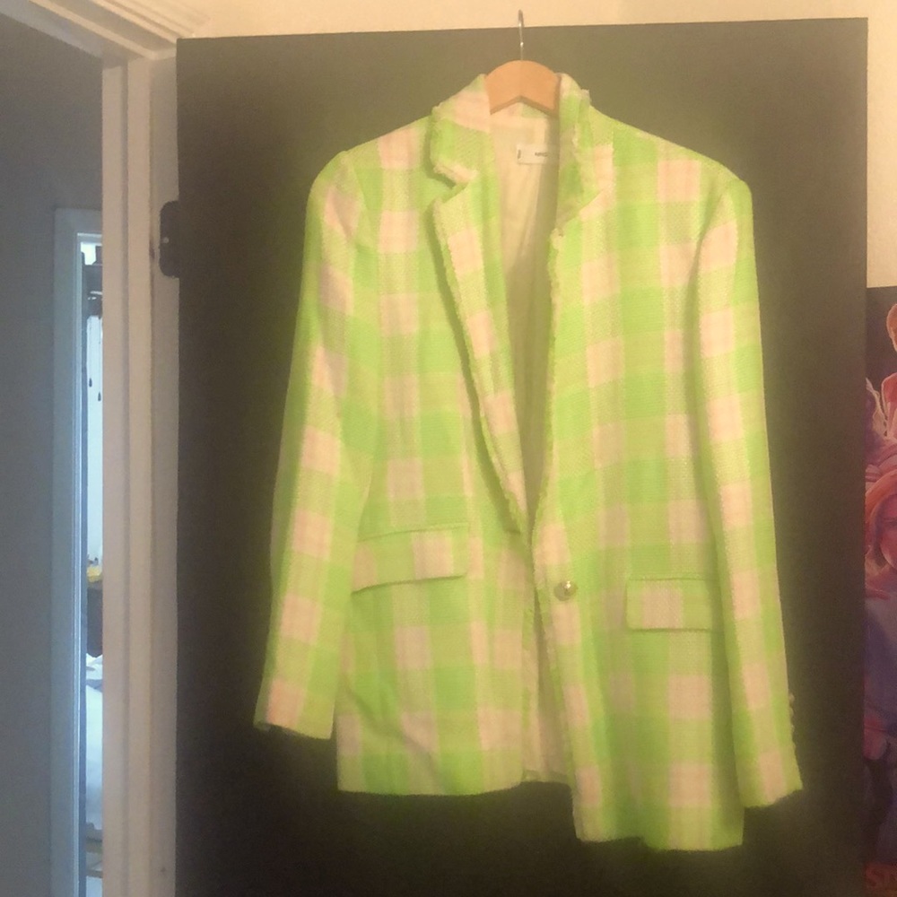 Mango blazer lime green